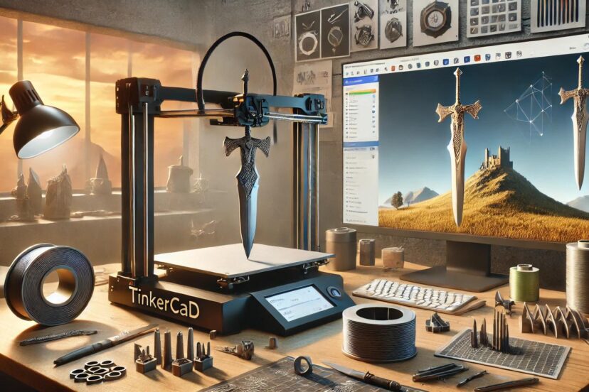 3d printed sword tinkercad