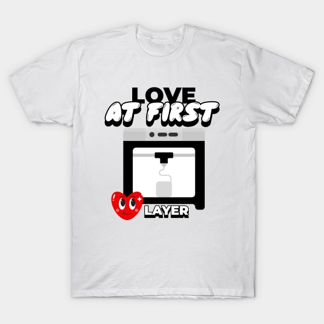 Love at First Layer Love 3D T-Shirt by Lamount Tees